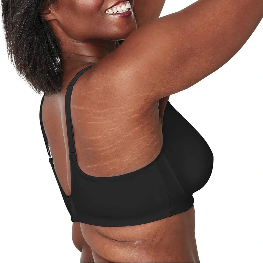 Playtex Women's Bounce Control Coverage Convertible Wireless Bra Black Size 40DD